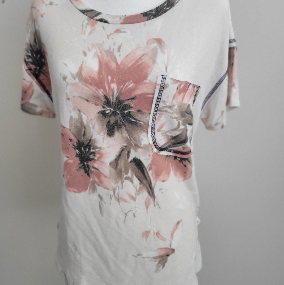 Floral Nude Top